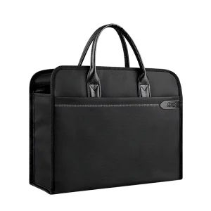 Factory Anti Splash Water Buffalo Cloth Business Computer Handbag File Bag Men’s Office Briefcase