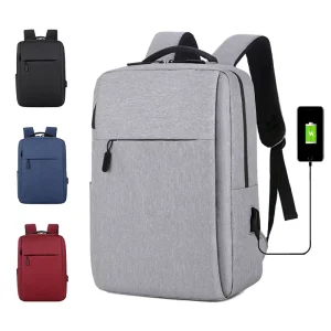 Factory Business Men’s School Bag Customize LOGO Teens Leisure Travel Laptop Backpack with Usb Mochila
