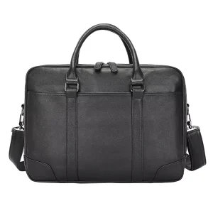 Factory Custom Cowhide Crossbody Laptop Bag Horizontal Style Single Shoulder Men’s Business Briefcase Genuine Leather Handbag