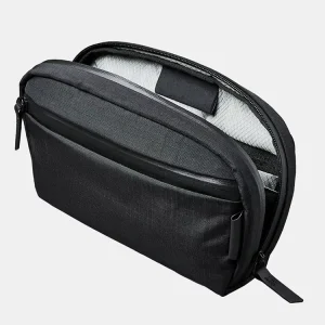 Factory Custom Fashion Portable X PAC Nylon Solid Color Water Proof Zipper Closure Small Electronics Organizer Pouch Toiletry