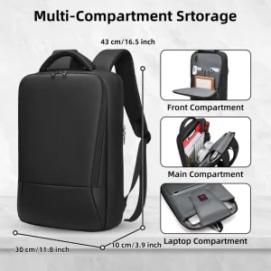Factory Custom High-Level Waterproof Polyester Anti-Theft USB Computer Bags Men’s Fashion Multi-Functional Laptop Backpacks