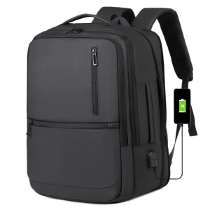Factory Custom LOGO Men’s Business Outdoor Travel Large Capacity Waterproof Laptop Backpack with USB