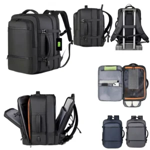 Factory Custom Large-Capacity USB Extensible Anti-theft Waterproof Business Laptop Backpack Gift for Men’s