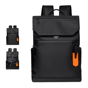Factory Custom Logo Men’s Waterproof Anti-Theft Laptop Backpack Zipper Air Cushion Belt Classic Wear-resistant Oxford Cloth