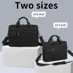 Factory Custom Men’s Business Simple Polyester Waterproof Briefcase Casual Shoulder Messenger 15 Inch Laptop Handbag
