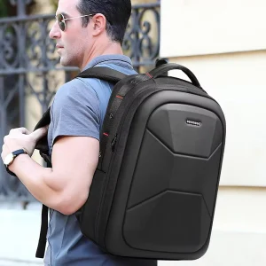 Factory Custom Men’s Laptop Backpack Unisex Water Resistant Hard Shell USB Port Business Travel Computer Bag 15.6 Inch