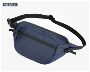 Factory Customization New Fashion Portable Men’s Waist Bag Water Proof Nylon Phone Bum Bags with Zipper Closure for Outdoor Use