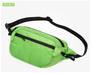 Factory Customization New Fashion Portable Men’s Waist Bag Water-Proof Nylon Phone Bum Bags with Zipper Closure for Outdoor Use