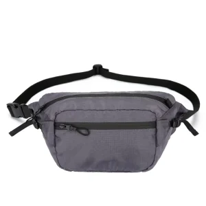 Factory Customization Portable Men’s Waist Bag Waterproof Nylon Phone Bum Bag with Zipper Closure for Outdoor Use