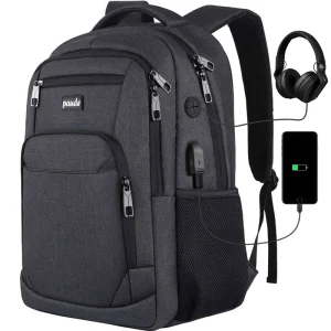 Factory Customization USB Charging Shoulder Laptop Bag Men Business Backpack Computer Bag Waterproof Travel Shoulder