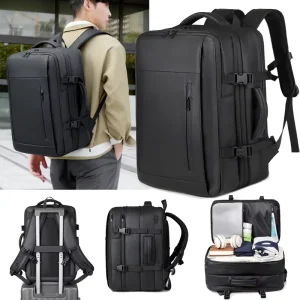 Factory Direct Anti Theft Business Backpack With Password Lock Large Capacity Luggage Strap Durable Men’s Work Laptop Bag