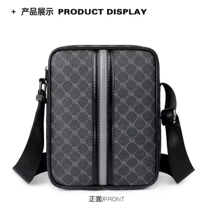 Factory Direct Genuine Leather Crossbody Bag Vertical Men Shoulder Bag for Work