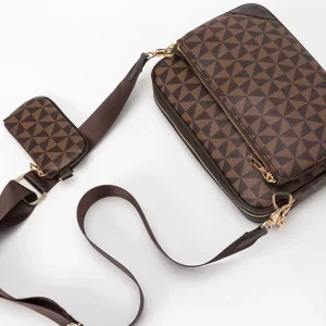 Factory Direct Men’s PU Shoulder Bags 3 Pcs Bag Set for Men Crossbody Bag Men Designer