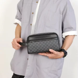 Factory Direct Printed Bags for Men Genuine Leather Clutch Bag for Men Fashion Men Small square Bag