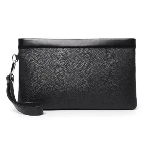 Factory Durable Luxury Genuine Leather Large Capacity Men’s Clutch Bag Business Hand Bag Wallet