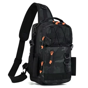 Factory Fashion Multifunctional Outdoor Sports Chest Bag Rod Fishing Men’s Large Capacity Waterproof Single Shoulder