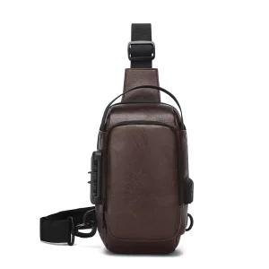Factory Fashion Waterproof Hiking Portable Crossbody Shoulder Bag Anti Theft Usb Charging Headphone Hole Biking