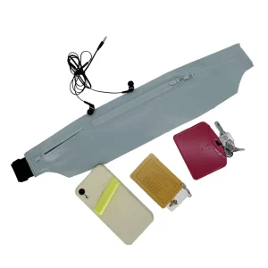 Factory High end Ultra thin Fitness Invisible Portable Water Resistant Running Belt Fanny Pack Waist Bag Sports Waist Bag