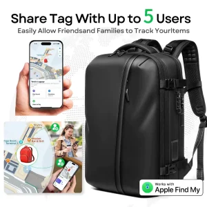 Factory Laptop Bag 60L 5cm Expandable Auto Vacuum TSA USB Dry Wet Separation Men’s Backpack Bag