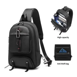 Factory Large Capacity Shoulder Bag Multi Functional Travel Sling Bag Men’s Crossbody Chest Bag