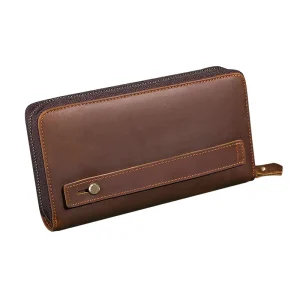 Factory Luxury Leather Purse Pouch Clutch Bag for Man