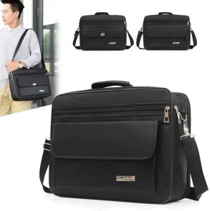Factory Men’s Briefcase Large Capacity Business Laptop Bag Durable Waterproof Travel Crossbody Bag
