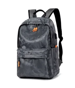 Factory Men’s Camouflage Backpacks Nylon Cloth Waterproof Travel Bags USB Interface Laptop Travel Bags