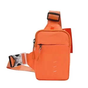 Factory Men’s Crossbody Chest Bag Polyester Material Letter Pattern Zipper Brand Outdoor Travel Sling Bag