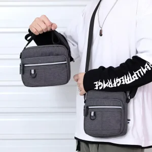 Factory Men’s Fashion Casual Business Waterproof Adjustable Shoulder Strap Lightweight Travel Crossbody Bag