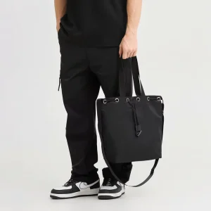 Factory Men’s Fashion Single Zip Portable Large Capacity Vintage Tote Bag