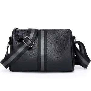 Factory Men’s Fashionable Leather Single Shoulder Crossbody Messenger Bag