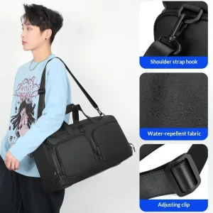 Factory Men’s Fitness Travel Outdoor Bag Suitcase Fitness Duffle New Fashion Elegant Nylon Waterproof Multifunctional Gym Bag
