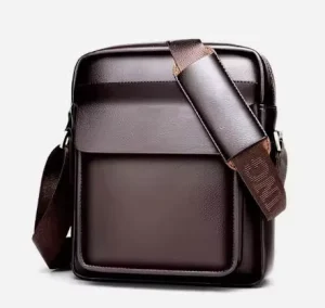 Factory Men’s High quality PU Leather Shoulder Bag Fashionable Casual Stylish Small Men’s Bag Messenger Bag