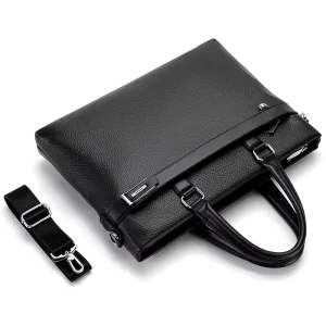 Factory Men’s Luxury PU Leather Shoulder Messenger Bag High Quality Business Briefcase Soft Office Handbag Bag