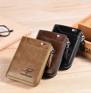 Factory Price RFID Men’s Wallet Anti-magnetic Wallet Men’s Card Bag PU Leather Fashion Wallet