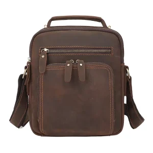 Factory Price Side Bags for Boys Cross Body Phone Bag Leather Messenger Bag with Handle