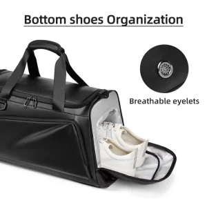 Factory Price Sport Gym Travel Bag with Portable Luggage Strap Shoe Storage Dry Wet Separation Sling Bag for Men