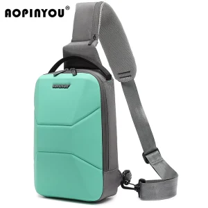 Factory Product Men’s Chest Bag Waterproof Hard Shell EVA Crossbody Shoulder Bag Sports Messenger Bag
