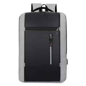 Factory USB Laptop Backpack Custom Waterproof Vintage Style for Business Man and Woman Portable and Anti Theft