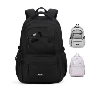 Factory Unisex Casual Durable Polyester Backpack Custom Logo Modern Leisure Waterproof Travel Rucksack Business Laptop