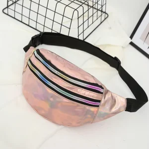 Fanny Pack Custom Logo PU Leather Waist Bag Festival Durable Zipper Large Capacity