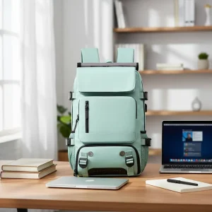 Fashion 17 Inch Waterproof Backpack With Shoe Compartment USB Laptop Backpack