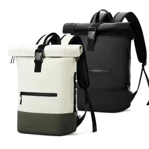 Fashion Anti Theft Unisex Rolltop Business Travel Laptop Backpack Men Duffle Rucksack