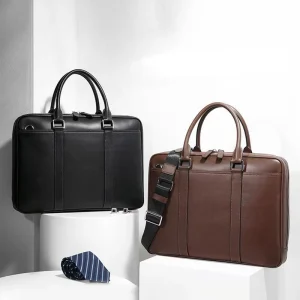Fashion Black Custom Leather Men’s Messenger Shoulder Crossbody Bags Genuine Leather Men Bags Luxury for Men