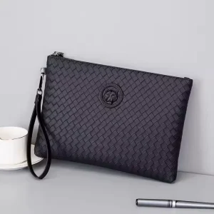 Fashion Business Custom Bags Large Capacity Trendy Wallet Designer Handbags Zipper Luxury PU Leather Bags for Men