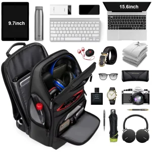 Fashion Business Large Capacity Laptop Backpack Men Multi Function USB Charging Travel Backpack School Bag for Teenager