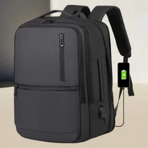 Fashion Business Lightweight Laptop Bag Work Men’s Waterproof Backpack Large Capacity Custom Logo Backpack With USB Charging