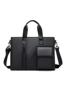Fashion Casual Business Men’s Briefcase Large Capacity Crossbody Shoulder Handbag Work Commute Bag