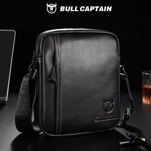 Fashion Casual Men’s Handbag Shoulder Bag High Quality Genuine Leather Man Messenger Bag Stylish Elegant Men’s Bag