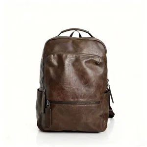 Fashion Casual Vintage Backpacks for Men PU Leather Luggage Bags Travel Backpacks Manufacturer Direct